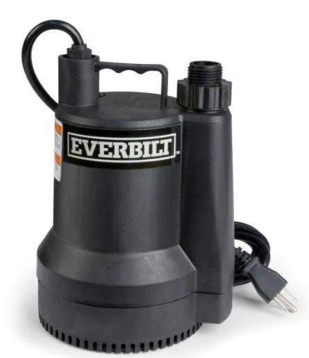 Photo 1 of 1/6 HP Plastic Submersible Utility Pump
