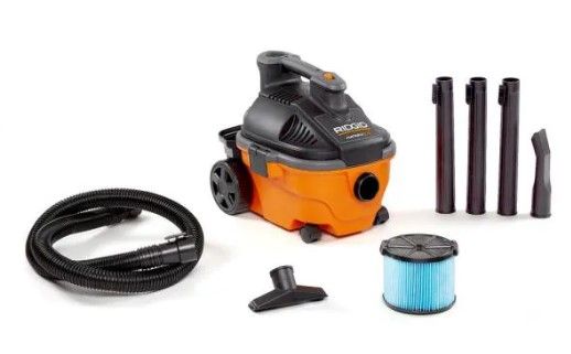 Photo 1 of  does not turn on - 4 Gallon 5.0-Peak HP Portable Wet/Dry Shop Vacuum with Fine Dust Filter, Hose and Accessories
