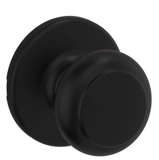 Photo 1 of 3 pack Cove Matte Black Passage Hall/Closet Door Knob
