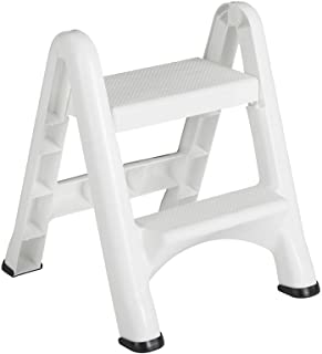 Photo 1 of (UNABLE TO REATTACH LEG JOINT)
Rubbermaid Two-Step Folding Foot Stool, Small Step Stool, Step Stool for Adults, White