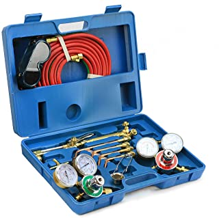 Photo 1 of (MISSING FLAT TIGHTENING TOOL)
Stark Gas Welding & Cutting Torch Kit Oxy Acetylene Oxygen Brazing Professional Set Victor Type, Carrying Case