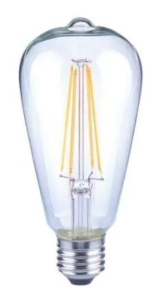 Photo 1 of 75-Watt Equivalent ST19 Antique Edison Dimmable CEC Clear Glass Filament Vintage Style LED Light Bulb Daylight (4-Pack)
