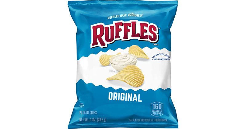 Photo 1 of (08FEB2022 GUARENTEED FRESH UNTIL DATE)
Ruffles Potato Chips, Original, 1oz 40 CT
