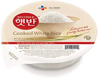 Photo 1 of (13MAY2022 EXPIRATION DATE)
CJ Rice Cooked White Hetbahn, Gluten-Free & Vegan, Instant & Microwaveable, 7.4 Oz, 12 Count