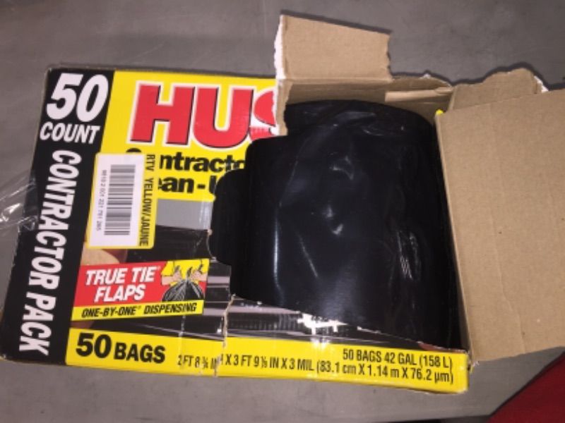 Photo 2 of **PREVIOUSLY OPENED** HUSKY 42 Gal. Contractor Bags (50-Count)
