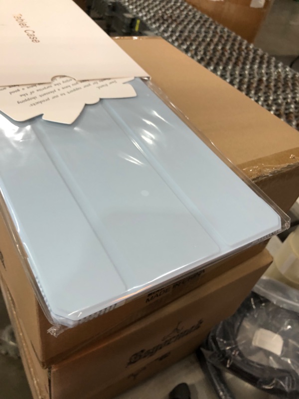 Photo 1 of LovRug iPad 9th/8th/7th Generation Case 10.2 Inch 2021/2020/2019,Slim Lightweight [Shock Proof][Auto Wake/Sleep],Translucent Frosted Hard Back Protective Cover Cases (Sky Blue)
