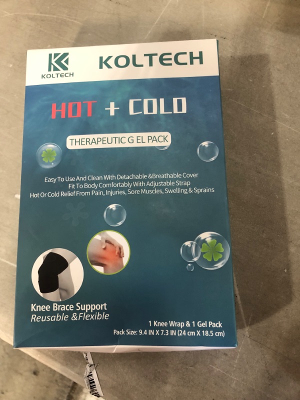 Photo 2 of KOLTECH Knee Ice Pack Wrap for Injuries, Reusable Ice Pack for Knee Surgery Recovery, Relief for Muscle Pain, Arthritis, Meniscus Tear, ACL, Swelling & Sprains
