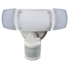 Photo 1 of 270° White Motion Activated Outdoor Integrated LED Triple Head Flood Light with Adjustable Color Temperature
