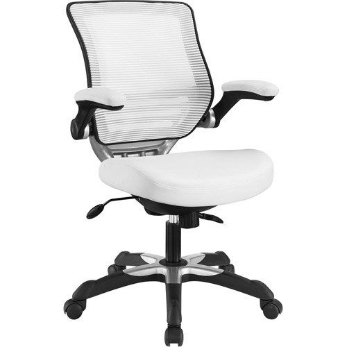 Photo 1 of Modway Edge Mesh Back Leatherette Seat Office Chair,