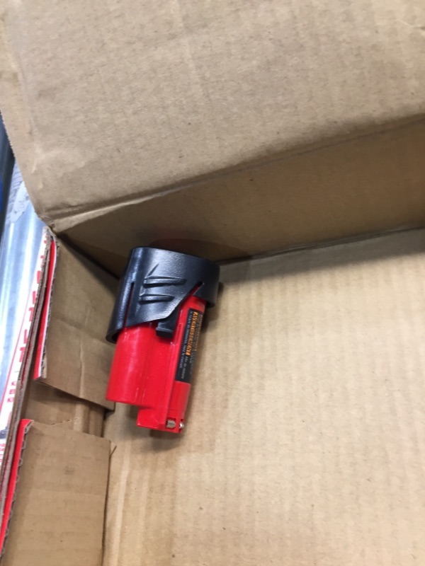 Photo 1 of M12 12-Volt Lithium-Ion 4.0 Ah and 2.0 Ah Battery Packs and Charger Starter Kit
