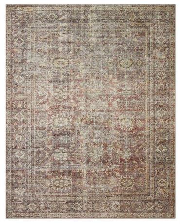 Photo 1 of  Amber Lewis x Loloi Georgie 7'6" x 9'6" Bordeaux and Antique Area Rug