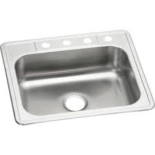 Photo 1 of Drop-In Stainless Steel 22 Gauge . 4-Hole Single Bowl Kitchen Sink
