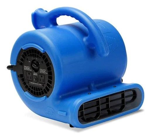 Photo 1 of 1/4 HP Air Mover Blower Fan for Water Damage Restoration Carpet Dryer Floor Home and Plumbing Use in Blue
