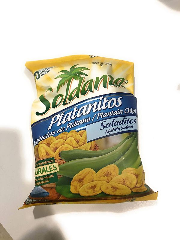 Photo 1 of **** EXP DATE : 11/AUG/2021 *** 
Soldanza Platanitos, Lightly Salted - 2.5 oz
24 pack 