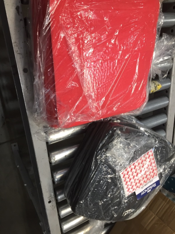 Photo 1 of New 12 pcs Black & Red Bundle Flat Bevel Tile Acoustic Panels Sound Absorption Studio Soundproof Foam KK1039
