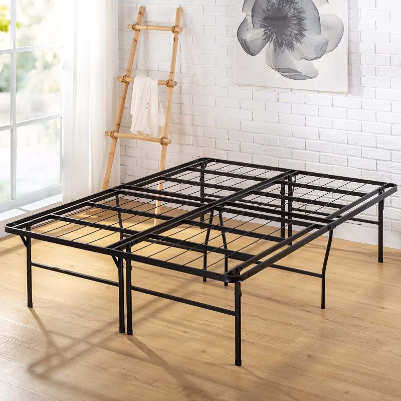 Photo 1 of ***PARTS ONLY*** ZINUS SmartBase Heavy Duty Mattress Foundation / 18 Inch Metal Platform Bed Frame / No Box Spring Needed / Sturdy Steel Frame / Underbed Storage, Queen