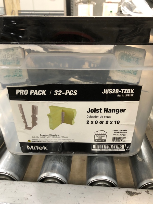 Photo 2 of 2 x 8 G185 18-Gauge Slant Nail Face Mount Joist Hanger (32-Pack)
