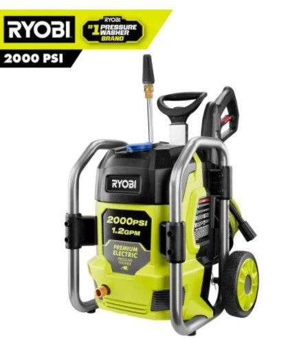 Photo 1 of RYOBI 2000 PSI 1.2 GPM Cold Water Electric Pressure Washer