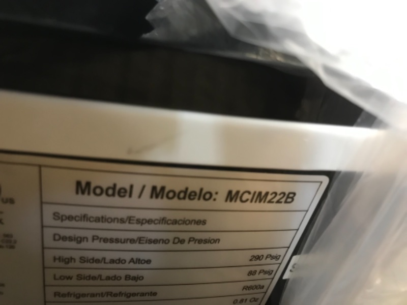 Photo 1 of Magic Chef 27-Lb. Portable Countertop Ice Maker in Silver
