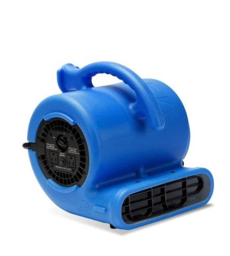 Photo 1 of B-Air 1/4 HP Air Mover Blower Fan for Water Damage Restoration Carpet Dryer Floor Home and Plumbing Use in Blue