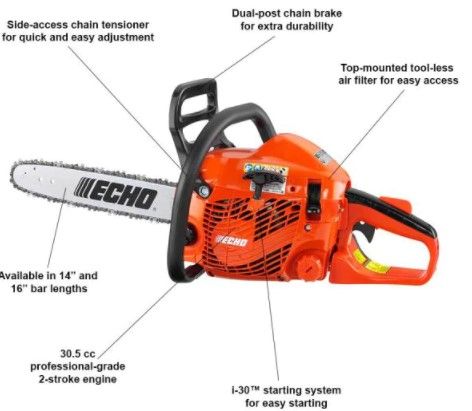 Photo 1 of ECHO 14 in. 30.5 cc Gas 2-Stroke Cycle Chainsaw