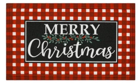 Photo 1 of 3 Pack- Craft Christmas Molded Elegant Entry 18 in. x 30 in. Holiday Door Mat