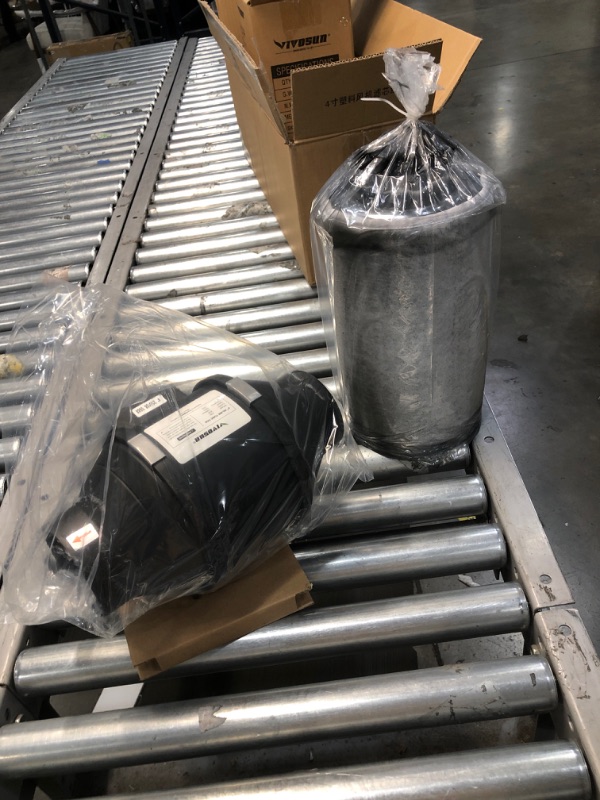 Photo 1 of VIVOSUN Ventilation Kit 4 Inch 190 CFM Inline Fan with Speed Controller, 4 Inch Carbon Filter and 8 Feet of Ducting for Grow Tent