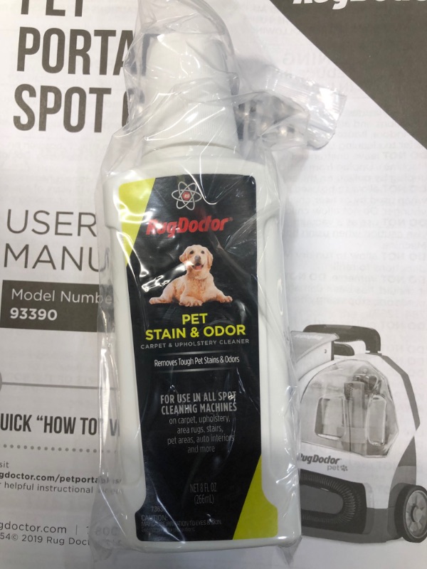 Photo 2 of Rug Doctor Pet Portable Spot Cleaner; Powerful, Versatile, and Lightweight with Dual Action Pet Tool; Neutralizes Odors and Powerfully Cleans Everyday Mess and Stains on Rugs, Carpets and Upholstery
