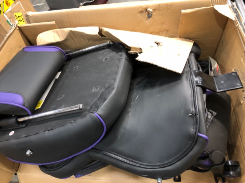 Photo 3 of ***PARTS ONLY***
OFM RESPAWN Reclining Gaming Chair/footrest PURPL cut with razer