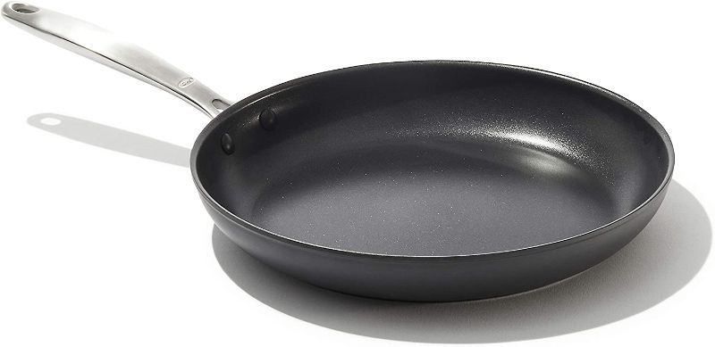 Photo 1 of   OXO Good Grips Pro Nonstick Dishwasher Safe Black Frying Pan, 12"
