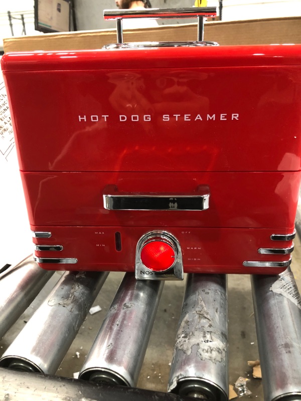 Photo 2 of 24-Hot Dog Dinner Style Red Hot Dog Steamer