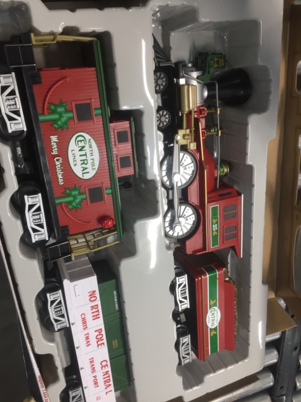 Photo 2 of Lionel North Pole Central Battery-Powered Train Set with Remote 