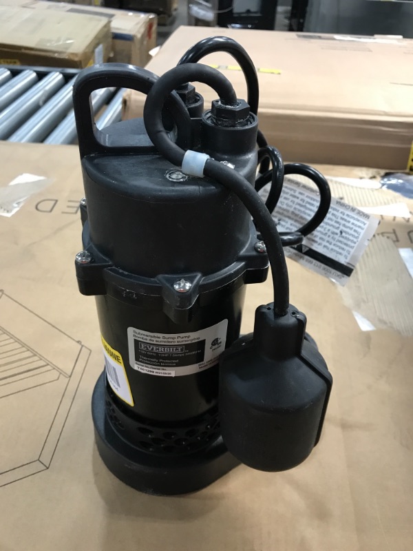 Photo 2 of Everbilt 1/3 HP Aluminum Submersible Sump Pump with Tether
