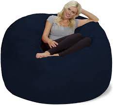 Photo 1 of SIMILAR TO STOCK PHOTO**Chill Sack Bean Bag Chair: Giant 5' Memory Foam Furniture Bean Bag - Big Sofa with Soft Micro Fiber Cover - Navy
