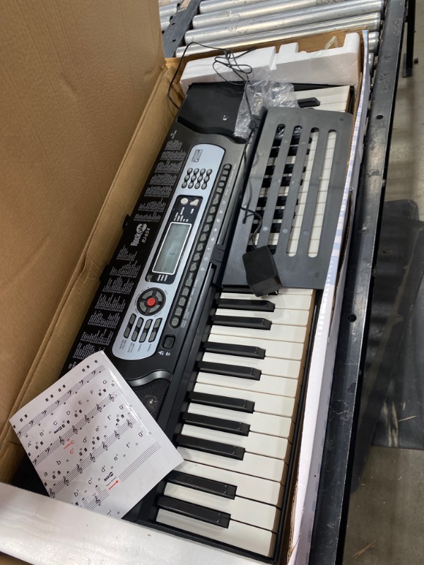 Photo 2 of **NEEDS REPAIR**RockJam (RJ549) 49-Key Portable Electric Keyboard Piano With Power Supply, Sheet Music Stand and Simply Piano App
