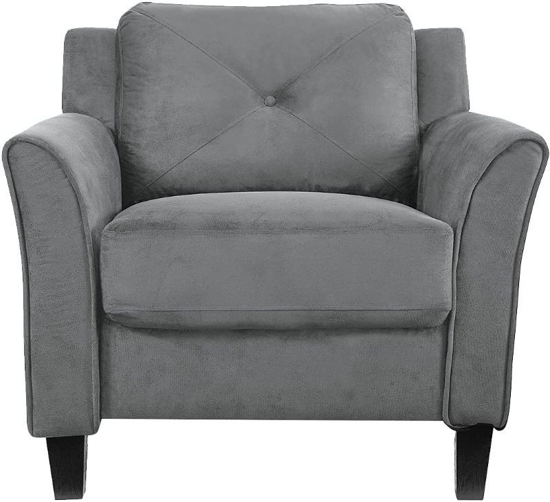 Photo 1 of ***PARTS ONLY*** Lifestyle Solutions Harrington Armchair, 35.4" W x 32.0" D x 32.7" H, Dark Gray
