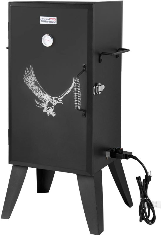 Photo 1 of PARTS ONLY 
Royal Gourmet SE2801 Electric Smoker with Adjustable Temperature Control, Black
