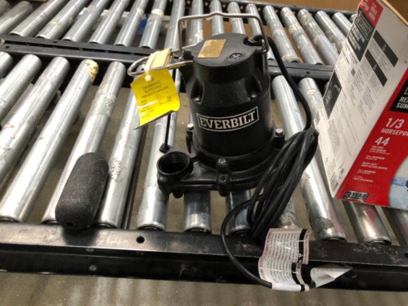 Photo 1 of 1/3 HP Cast Iron Sump Pump
