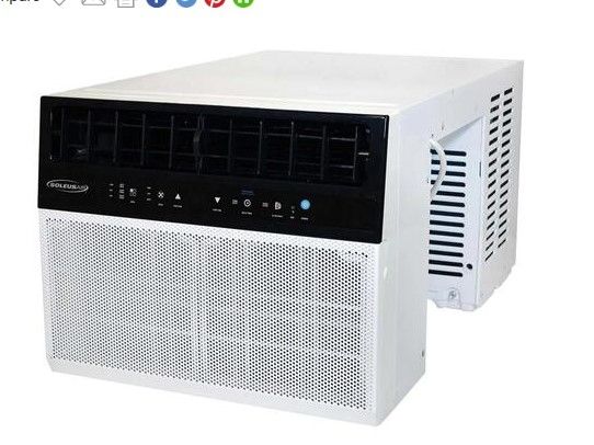 Photo 1 of PARTS ONLY*
Smart Window Air Conditioner with 8000 Cooling BTU, 120 Volts, Sleep Mode, Connects with Amazon Alexa, Connects with Google Assistant, Digital Thermostat, Energy Saving Mode, MyTemp SENSOR, Ultra Quiet Saddle Operation, Full Window View and Us