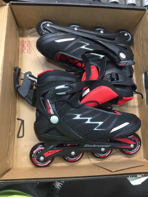 Photo 2 of Bladerunner by Rollerblade Advantage Pro XT Men's Adult Fitness Inline Skate, Black and Red, Inline Skates