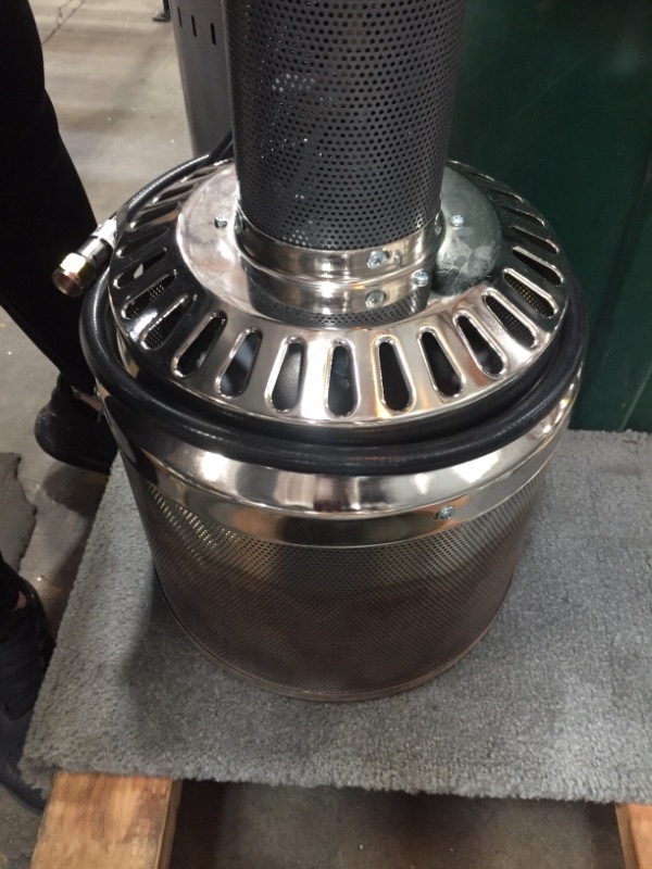 Photo 1 of *READ BELOW** Amazon Basics 46,000 BTU Outdoor Propane Patio Heater with Wheels, Commercial & Residential - Slate Gray
