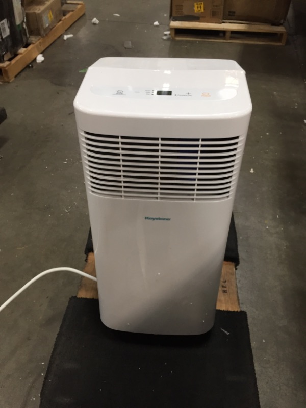 Photo 3 of Keystone 250 5,000 BTU 115V Portable Air Conditioner with I Sense Remote Control for a Room up to 200 Sq. Ft, KSTAP05PHA, White

//POWERS ON
