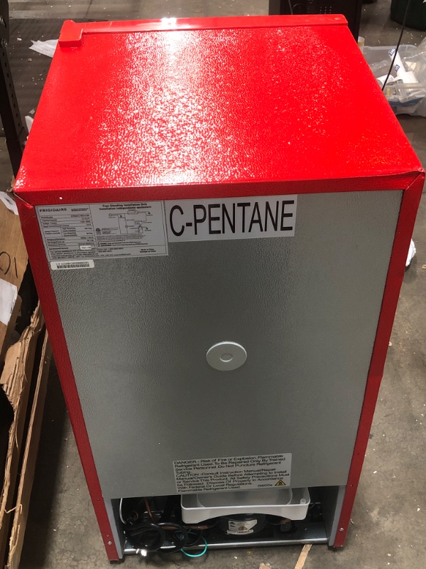 Photo 1 of Frigidaire Retro Bar Fridge Refrigerator with Side Bottle Opener, 3.2 cu. ft, Red

