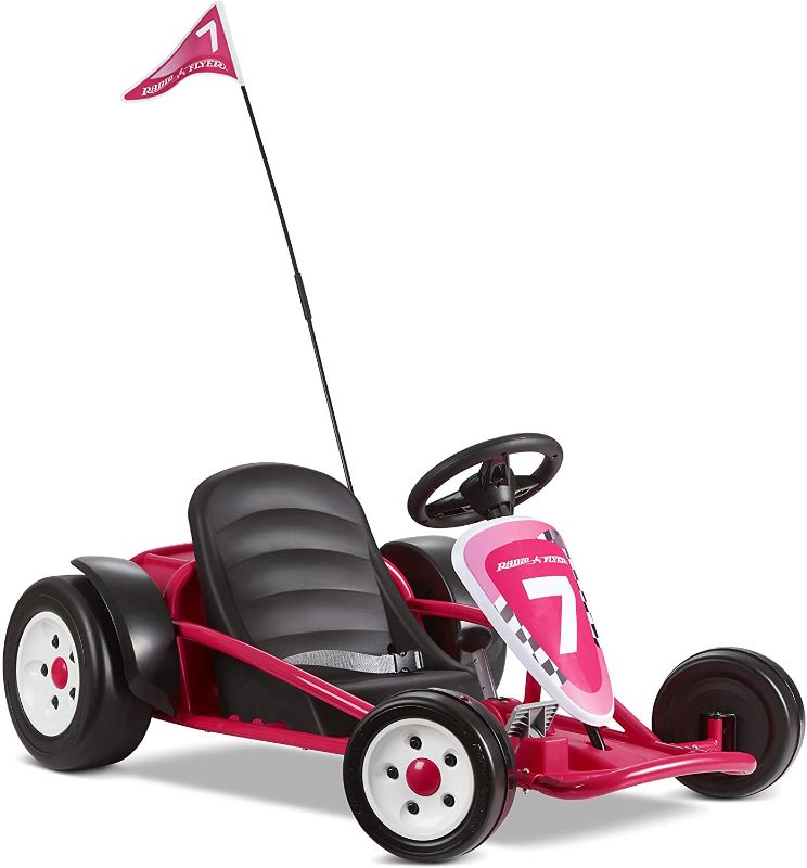 Photo 1 of Radio Flyer Ultimate Go-Kart Pink, 24 Volt Outdoor Ride On Toy | Ages 3-8
