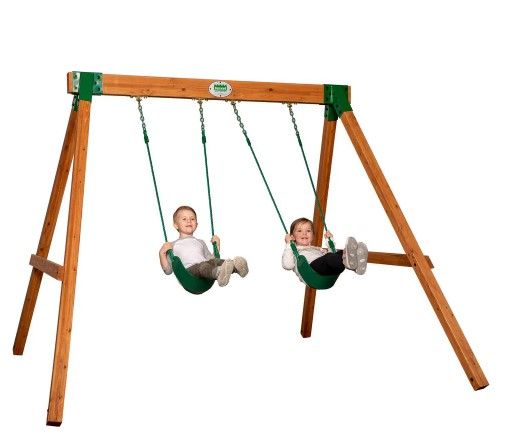 Photo 1 of **INCOMPLETE 1/2** Heavy Duty Durango Wooden Swing Set
