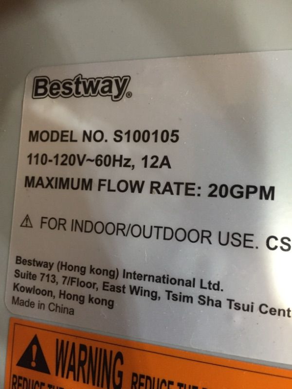 Photo 2 of Bestway Coleman Saluspa S100105 Inflatable Hot Tub Pump Heater
