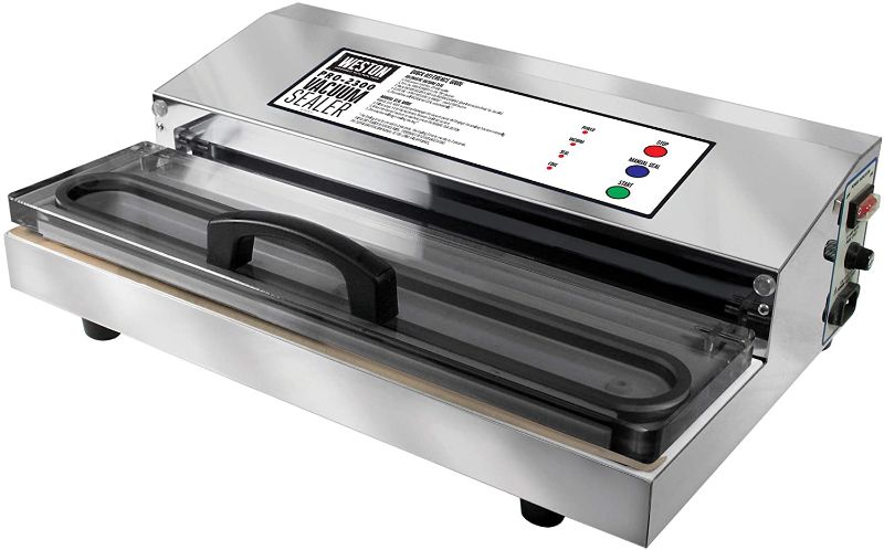 Photo 1 of Weston Pro-2300 Commercial Grade Stainless Steel Vacuum Sealer (65-0201), Double Piston Pump, Pro-2300 (Stainless Steel)
