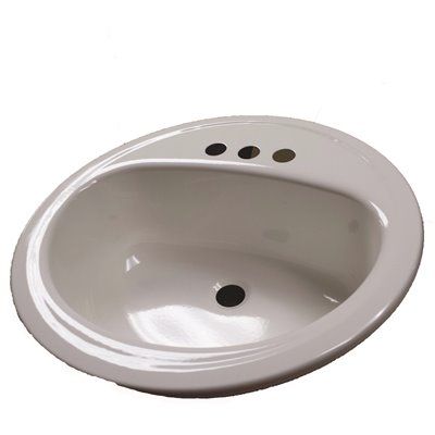 Photo 1 of Bootz Industries 021-2437-00 Bathroom Sink, Round, Steel, 19", White
