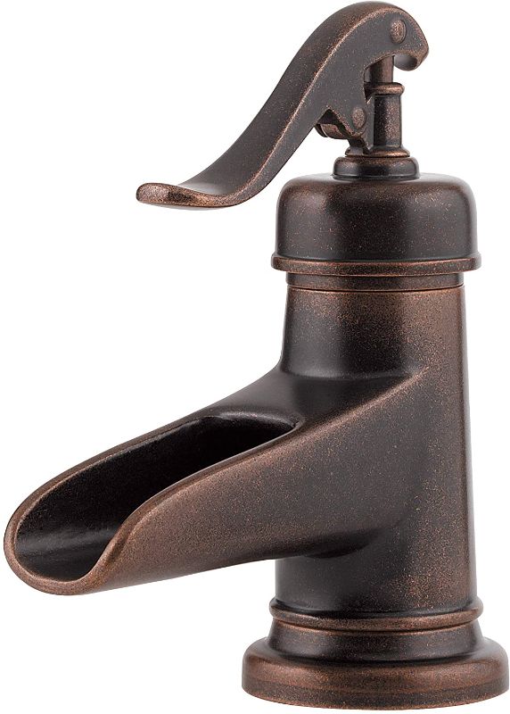 Photo 1 of Pfister LF042YP0U Ashfield Single Control 4" Centerset Bathroom Faucet in Rustic Bronze, Water-Efficient Model
