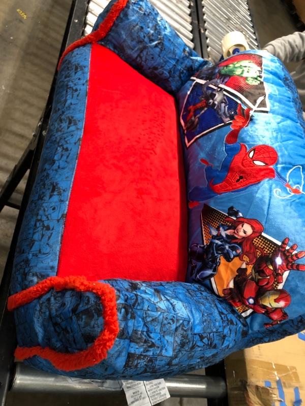 Photo 2 of Marvel Avengers Cozy Double Bean Bag Sofa Chair with Sherpa Trim
